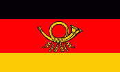 Alte Flagge der DEUTSCHEN BUNDESPOST