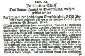 Fundationbrief von Graf Anton Günther
