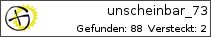 Opencaching.de-Statistik von unscheinbar_73 Opencaching.de-Statistik von unscheinbar_73