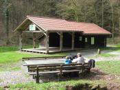 Rast beim Waldklassenzimmer