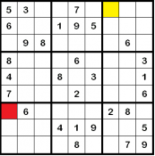 Sudoku für die östlichen Koordinaten