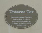 schild 'Unteres Tor'