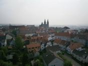 Blick von oben auf die Stadt mit Dom