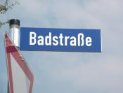 Schild Badstraße in Allersberg