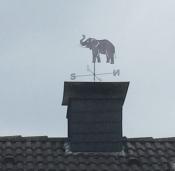 Wetterfahne Elefant