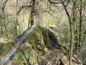 Wasserfall von oben