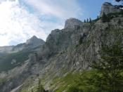 Blick vom Sulzkogel nach W zum Elexenkogel und Segenbaumkogel