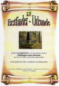 Erstfinder-Urkunde