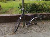 Fahrradleiche mit Fahrradlampe 