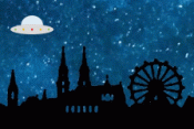 UFOs über Basel GIF