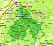 Karte Biosphärengebiet Schwarzwald