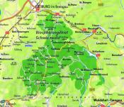 Karte Biosphärengebiet Schwarzwald