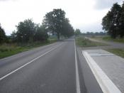 B198 in Richtung Blitzer Vipperow