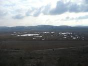 The Dragoman marsh as seen from the cache location