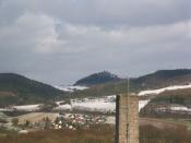 Ein Blick vom Turm auf Burg Hanstein