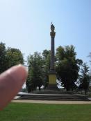 Beispielfoto mit Finger