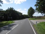 B 198 in Richtung Blitzer Dambeck