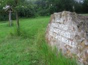 Gedenkstein zur Flurbereinigung an Stage 1