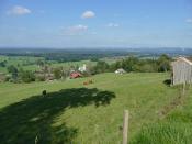 Landschaftausblick ins Voralpenland