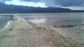 salt pans with wood posts for levees 