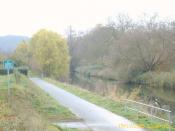 Der Weg in Richtung Cache von P2 aus gesehen