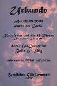 Erstfinder-Urkunde