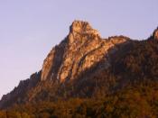 Nockstein im Abendrot