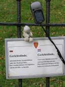 Beispiel: Schild mit  GPS und Landschildkroete