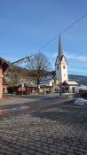 Blick vom Dorfplatz 