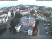 Webcam - wegen des nachlassenden Tageslichts neben statt vor dem Gebäude