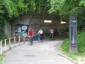 Fahrradzählanlage am Tübinger Schlossbergtunnel