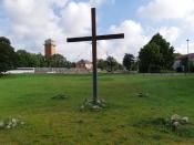 Holzkreuz in der Hindenburgstraße