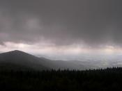 Graupelwolken über den Hirschenstein