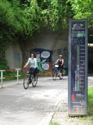 Fahrradzählanlage am Tübinger Schlossbergtunnel