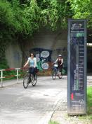 Fahrradzählanlage am Tübinger Schlossbergtunnel