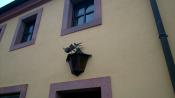 Drache an Haus in Grimma 