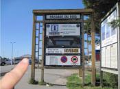 Logbeispielfoto mit Finger