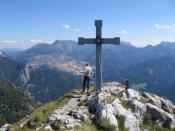 Betatester Dan am Gipfelkreuz