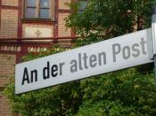 Straßenname: An der alten Post