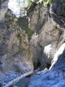 Schlucht oberhalb des Caches