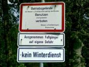 Hinweisschild