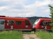 Bahnübergang an einem Feldweg