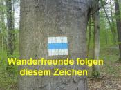 Markierung für Wanderfreunde