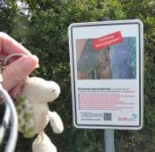 2. Beipiel zu 5: Warnschild mit GPS und Landschildkroete