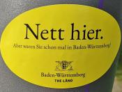 "Nett hier" Sticker