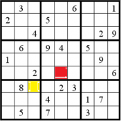 Sudoku für die nördlichen Koordinaten