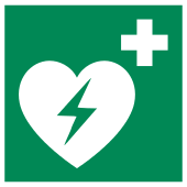 Rettungszeichen AED