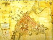 Karte der Stralsunder Altstadt im Mittelalter