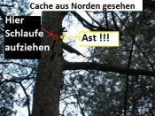 Cache-Nachaufnahme (aus Richtung NORDEN)