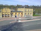 Bahnhof von der Georg-Friedrich-Händel-Straße aus